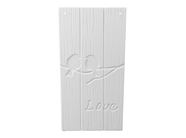 LOVEBIRDS TILE PLAQUE