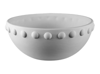 BUMPY RIMMED SERVING BOWL