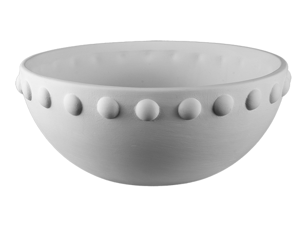 BUMPY RIMMED SERVING BOWL