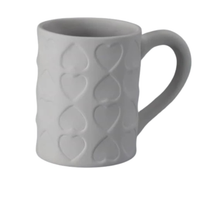 IMPRINTED HEARTS MUG