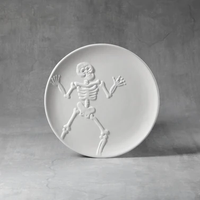 DANCING SKELETON PLATE