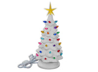 11" CHRISTMAS TREE  W/ATTACHED BASE