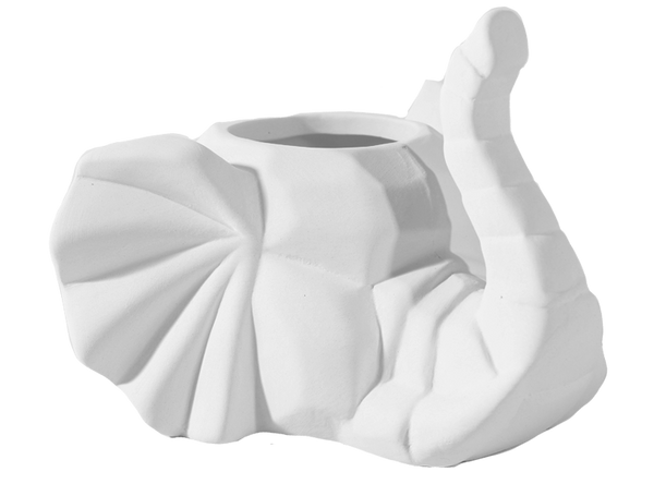 FACETED ELEPHANT PLANTER